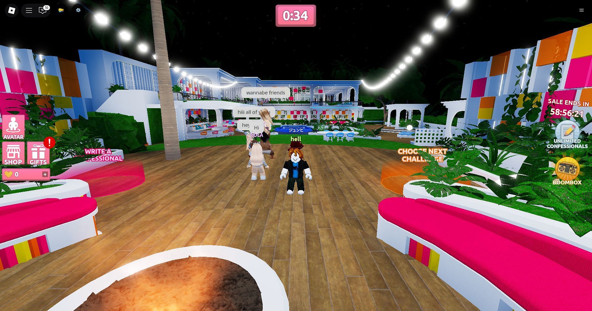 Friendship Island task time (Image via Roblox)